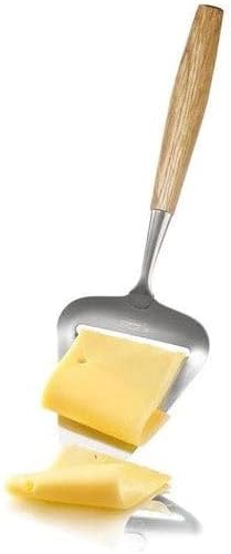 Stainless Steel Mini Cheese Knives - Oslo for All Types of Cheese - Multi-Functional Cheese Slicer - Handheld Slicer - Silver Non-Stick - Dishwasher Safe - for Kitchen Cooking