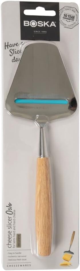 Stainless Steel Mini Cheese Knives - Oslo for All Types of Cheese - Multi-Functional Cheese Slicer - Handheld Slicer - Silver Non-Stick - Dishwasher Safe - for Kitchen Cooking