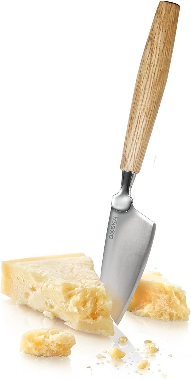 Stainless Steel Mini Cheese Knives - Oslo for All Types of Cheese - Multi-Functional Cheese Slicer - Handheld Slicer - Silver Non-Stick - Dishwasher Safe - for Kitchen Cooking