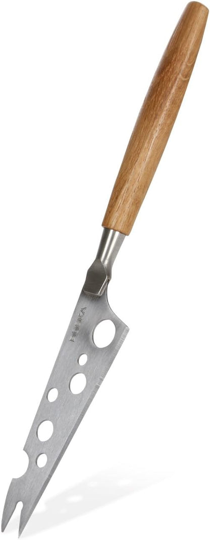 Stainless Steel Mini Cheese Knives - Oslo for All Types of Cheese - Multi-Functional Cheese Slicer - Handheld Slicer - Silver Non-Stick - Dishwasher Safe - for Kitchen Cooking