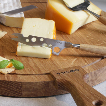 Stainless Steel Mini Cheese Knives - Oslo for All Types of Cheese - Multi-Functional Cheese Slicer - Handheld Slicer - Silver Non-Stick - Dishwasher Safe - for Kitchen Cooking