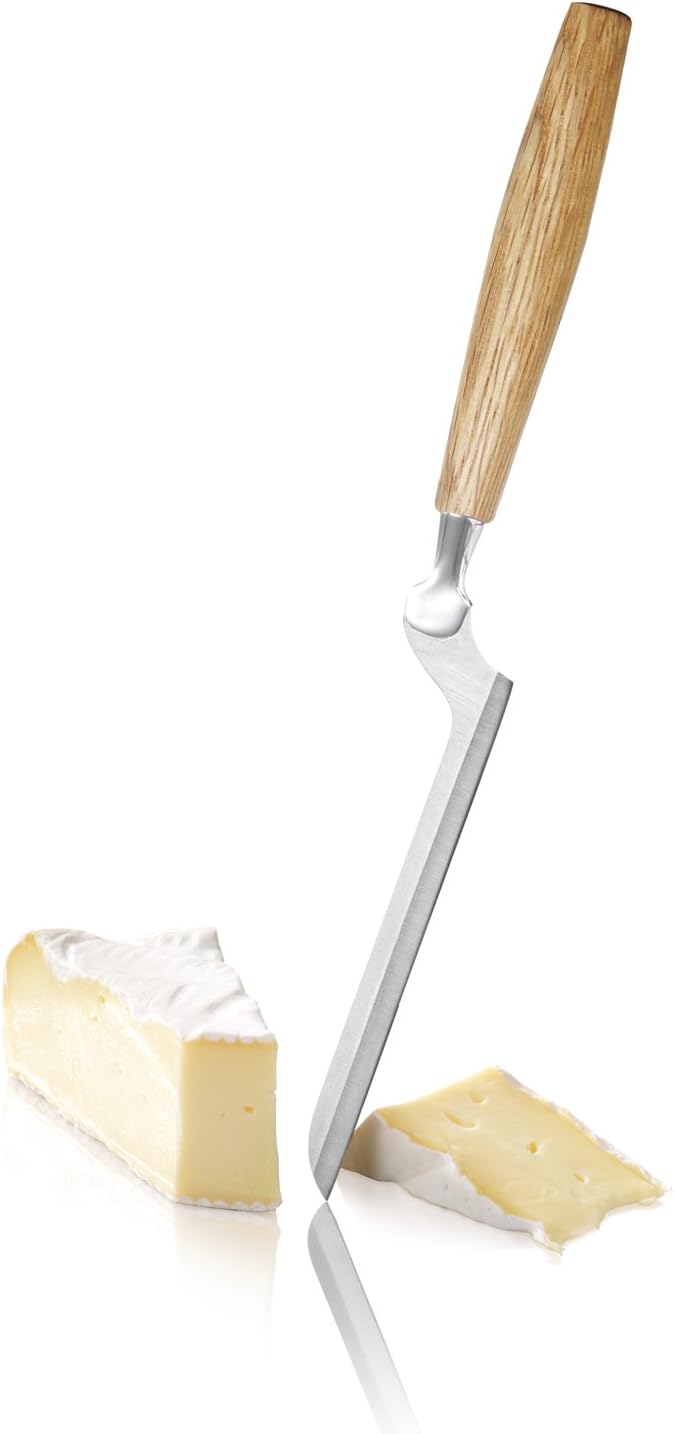Stainless Steel Mini Cheese Knives - Oslo for All Types of Cheese - Multi-Functional Cheese Slicer - Handheld Slicer - Silver Non-Stick - Dishwasher Safe - for Kitchen Cooking