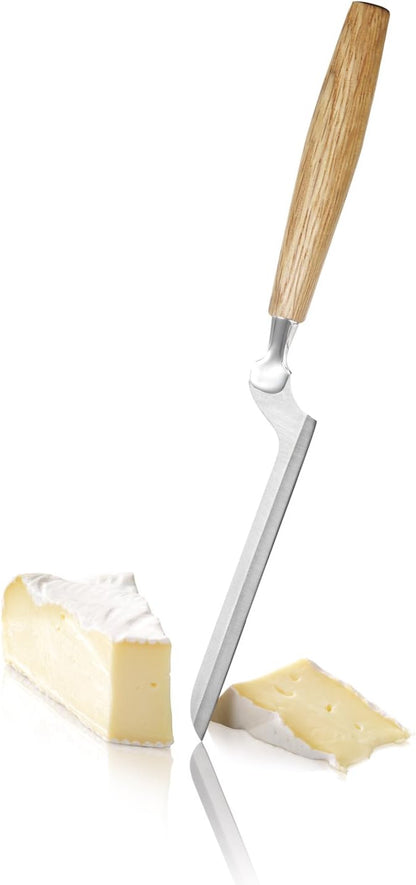 Stainless Steel Mini Cheese Knives - Oslo for All Types of Cheese - Multi-Functional Cheese Slicer - Handheld Slicer - Silver Non-Stick - Dishwasher Safe - for Kitchen Cooking