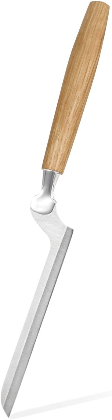 Stainless Steel Mini Cheese Knives - Oslo for All Types of Cheese - Multi-Functional Cheese Slicer - Handheld Slicer - Silver Non-Stick - Dishwasher Safe - for Kitchen Cooking