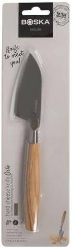 Stainless Steel Mini Cheese Knives - Oslo for All Types of Cheese - Multi-Functional Cheese Slicer - Handheld Slicer - Silver Non-Stick - Dishwasher Safe - for Kitchen Cooking