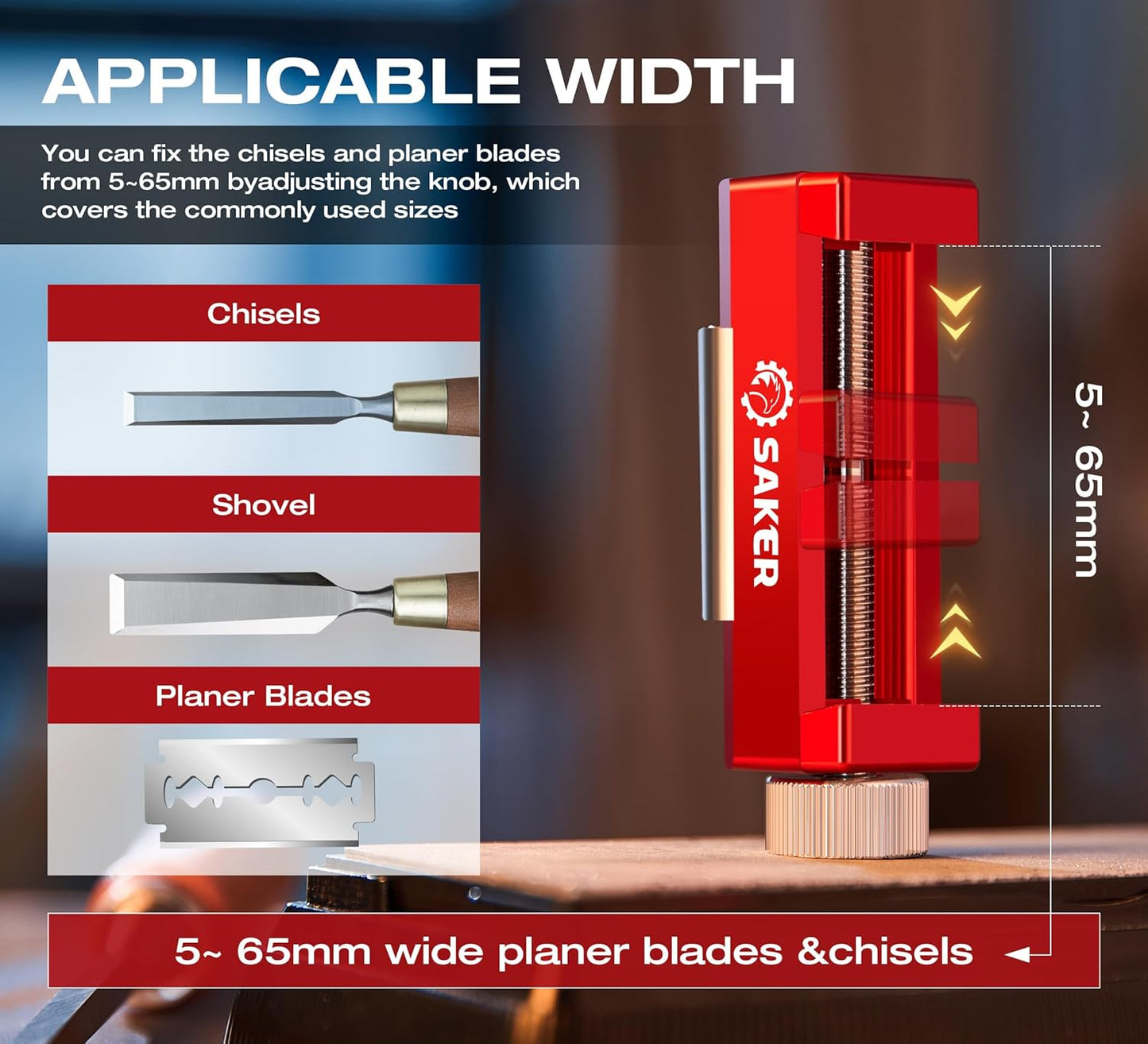 Chisel Sharpening Jig,Wood Honing Guide with Whetstone - Red Off-Center Upgraded Honing Tool and Diamond Sharpening Stone Set Kit for Knife, Short Chisels and Planes