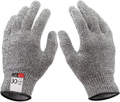 Cut Resistant Gloves Food Grade, Level 5 Protection Kitchen Safety Gloves for Oyster Shucking, Mandolin Slicing, Meat Cutting & Fish Fillet Processing, Lightweight Chef Butcher Gloves, 1 Pair