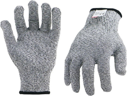 Cut Resistant Gloves Food Grade, Level 5 Protection Kitchen Safety Gloves for Oyster Shucking, Mandolin Slicing, Meat Cutting & Fish Fillet Processing, Lightweight Chef Butcher Gloves, 1 Pair