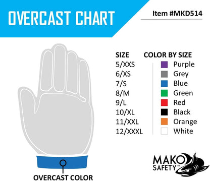 MAKO Safety ANSI Level A4 Cut-Resistant Kitchen Utility Gloves, 1 Pair, Size 12/XXXL, Salt & Pepper, MKD514