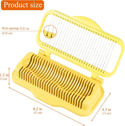 Larger Egg Slicer for Hard Boiled Eggs Banana Slicer, Aluminium & Stainless Steel Wires Strawberry slicer Multipurpose Heavy Duty Dishwasher Safe Banana Cutter slicer
