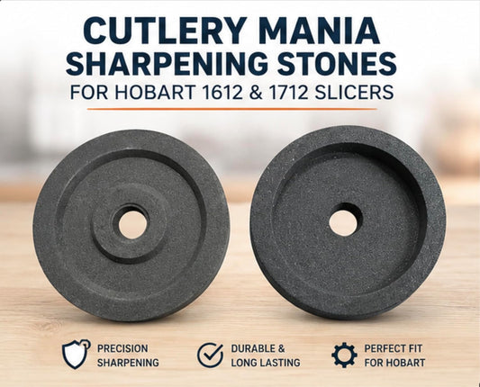 Sharpening Stone Set for Hobart Slicers | Truing Stone & Grinding Stone | Fits Hobart 512, 1512, 1612, 1712 | Deli Slicer Blade Sharpener