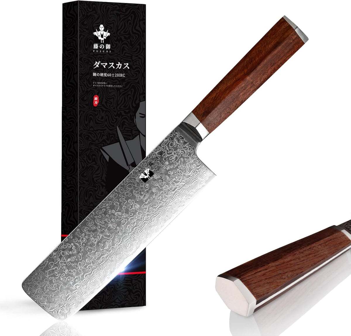 Damascus Paring Knife 3.5-inch Fruit and Vegetable Paring Knife 67-Layer Damascus with VG10 Cutting Core Peeling Knife with Full Tang Ergonomic Natural Wood Handle for Peeling