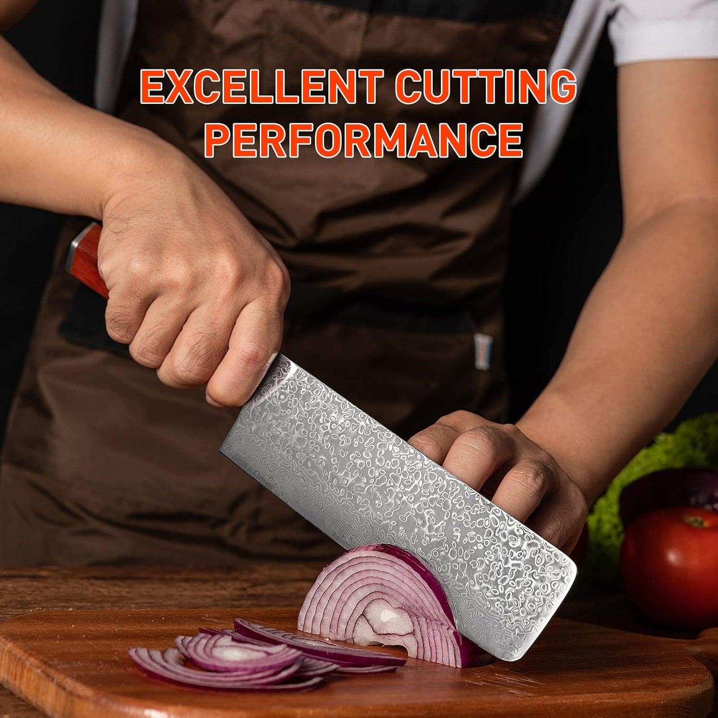 Damascus Paring Knife 3.5-inch Fruit and Vegetable Paring Knife 67-Layer Damascus with VG10 Cutting Core Peeling Knife with Full Tang Ergonomic Natural Wood Handle for Peeling