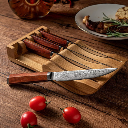 Damascus Paring Knife 3.5-inch Fruit and Vegetable Paring Knife 67-Layer Damascus with VG10 Cutting Core Peeling Knife with Full Tang Ergonomic Natural Wood Handle for Peeling