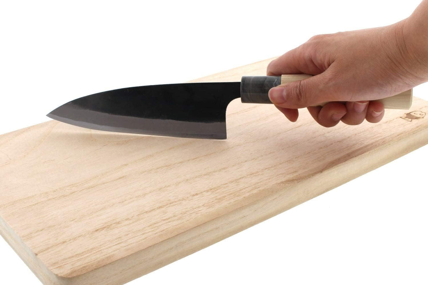 Tosa Hamono Distribution Center, Tosa Knife, Black Uchi, Funayuki Knife, White Steel, No. 1 5.9 inches (150 mm)