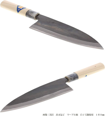 Tosa Hamono Distribution Center, Tosa Knife, Black Uchi, Funayuki Knife, White Steel, No. 1 5.9 inches (150 mm)