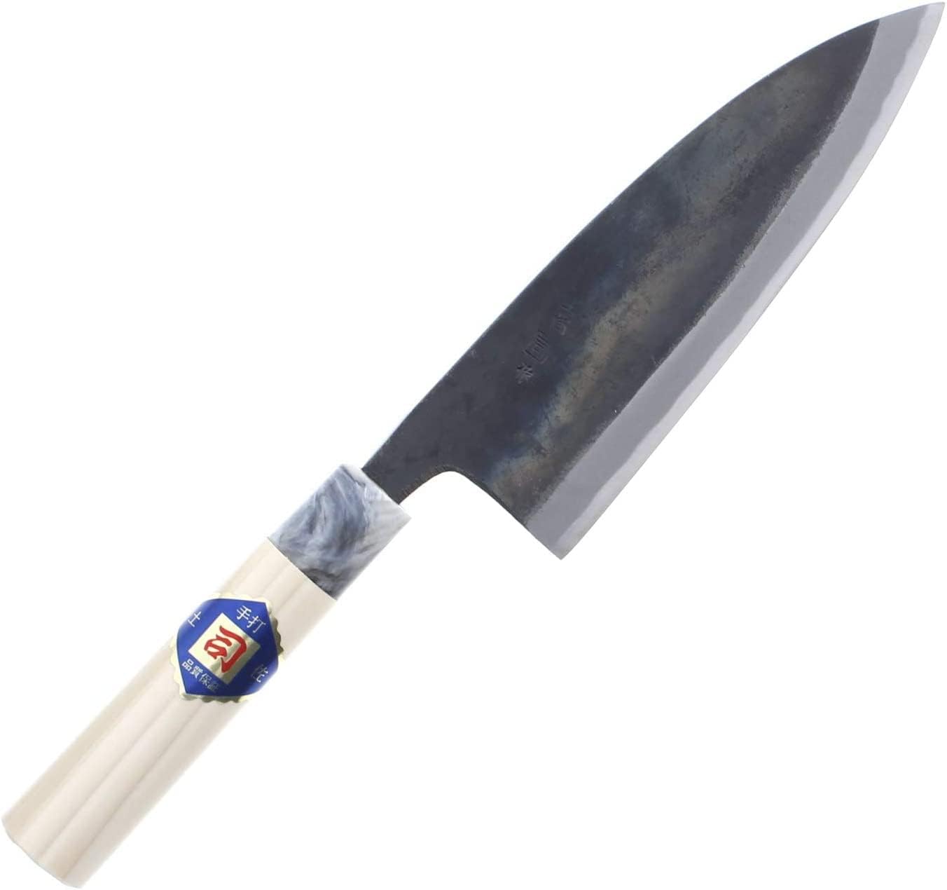 Tosa Hamono Distribution Center, Tosa Knife, Black Uchi, Funayuki Knife, White Steel, No. 1 5.9 inches (150 mm)