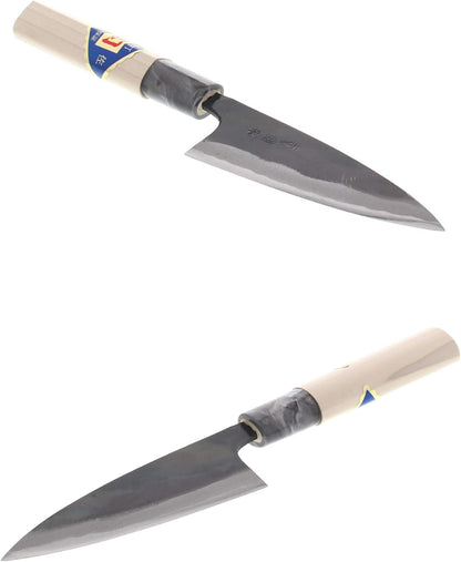 Tosa Hamono Distribution Center, Tosa Knife, Black Uchi, Funayuki Knife, White Steel, No. 1 5.9 inches (150 mm)