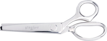 Gingher 7.5" Pinking Shears for Fabric Cutting, Zig Zag Scissor Blades | Prevent Fraying, Cut Decorative Edges for Sewing & Quilting, Forged Steel, Professional-Grade Dressmaking Supplies