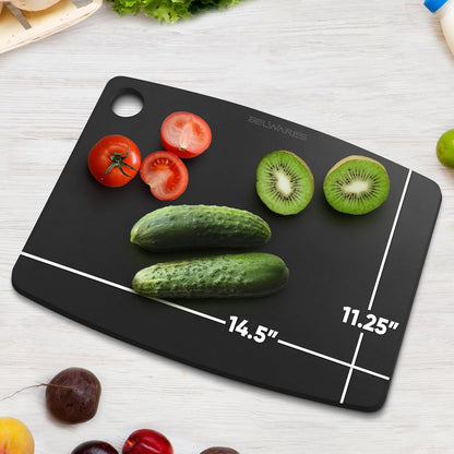 Dishwasher Safe Cutting Board for Kitchen - Large Non Plastic Wood Composite Cutting Board, Thin Lightweight Wood Fiber Chopping Board, Heat Resistant up to 350°F, Knife Friendly, 14.5 x 11.25 Inch