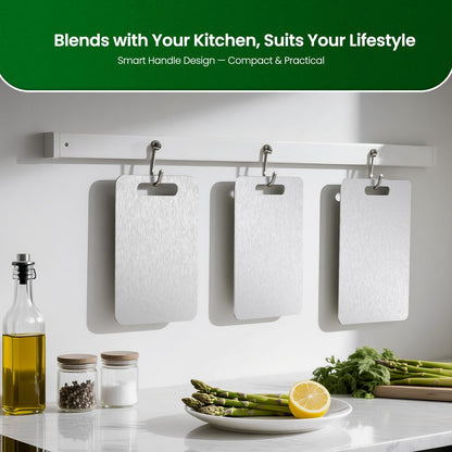 Titanium Cutting Board Set of 3PC, 100% Pure Titanium Kitchen Cutting Board