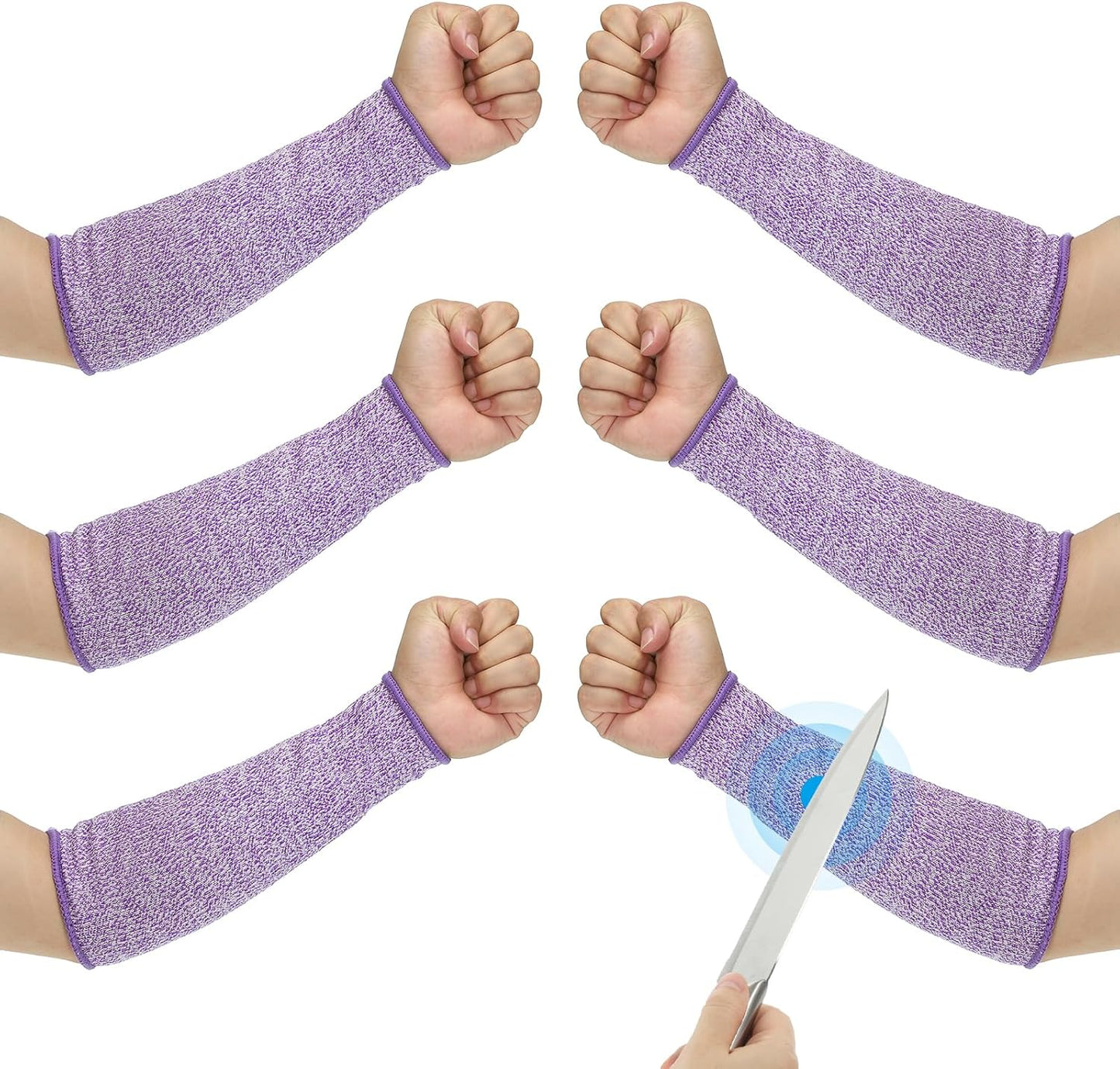 Cut Resistant Sleeve Arm Safety Protectors Sleeves Forearm Sleeve HPPE Level 5 Protection