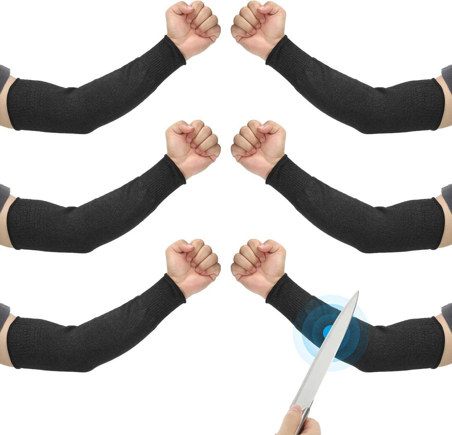 Cut Resistant Sleeve Arm Safety Protectors Sleeves Forearm Sleeve HPPE Level 5 Protection