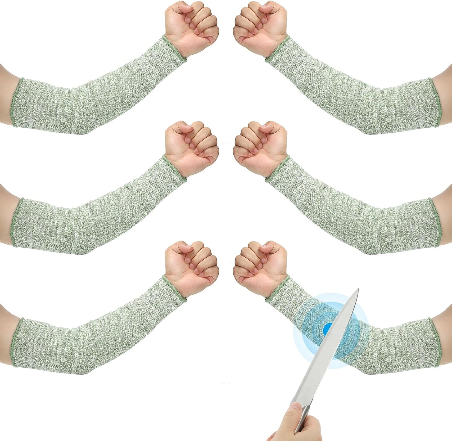 Cut Resistant Sleeve Arm Safety Protectors Sleeves Forearm Sleeve HPPE Level 5 Protection