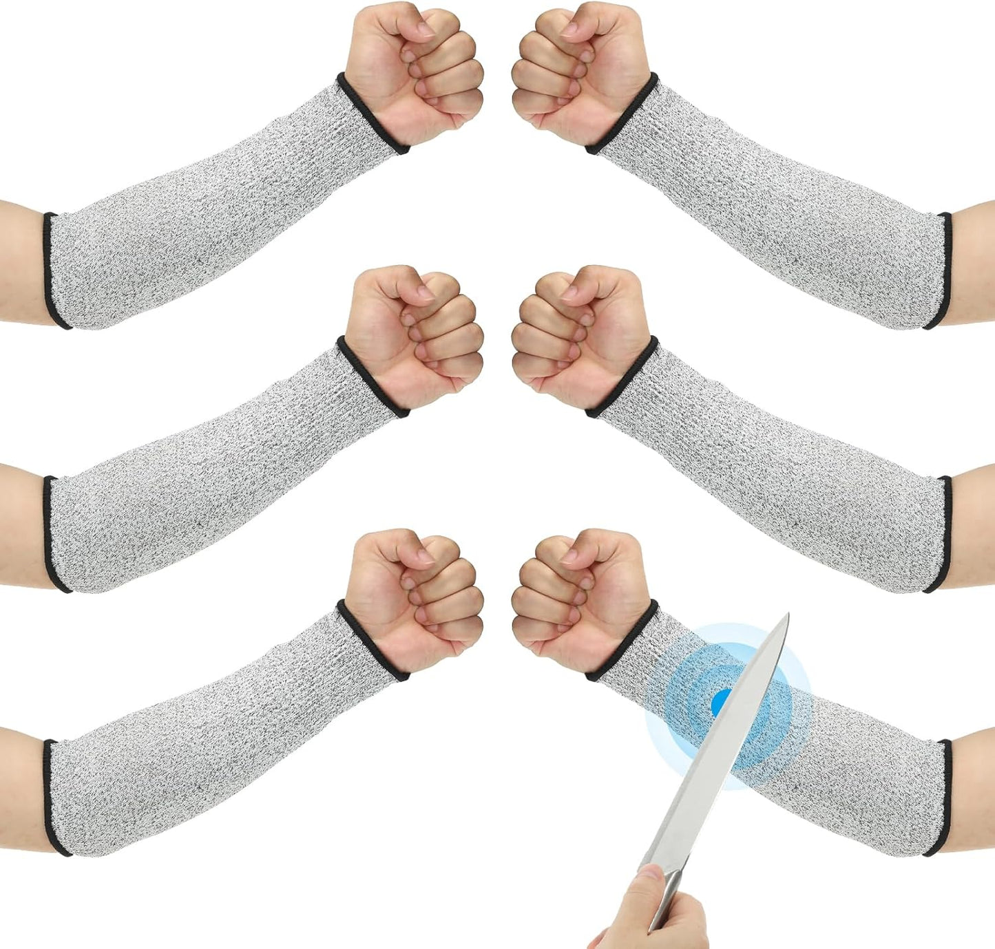 Cut Resistant Sleeve Arm Safety Protectors Sleeves Forearm Sleeve HPPE Level 5 Protection