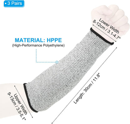 Cut Resistant Sleeve Arm Safety Protectors Sleeves Forearm Sleeve HPPE Level 5 Protection