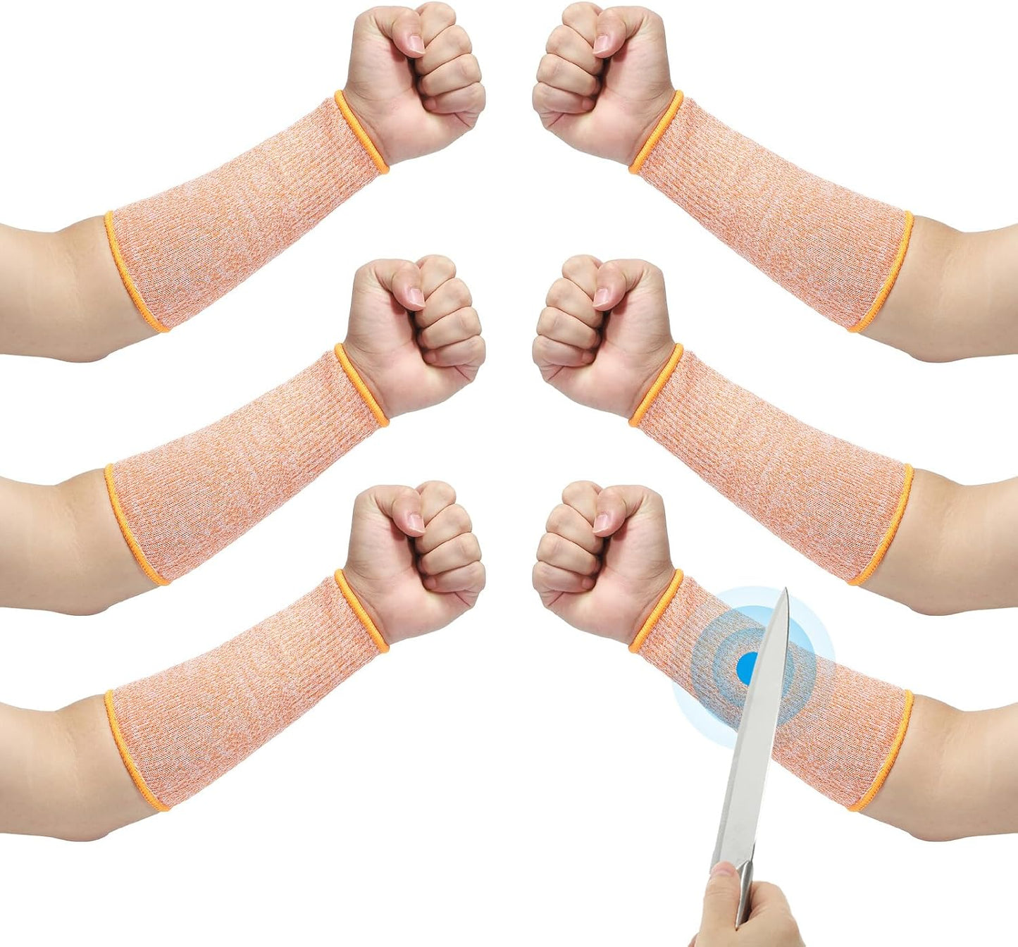 Cut Resistant Sleeve Arm Safety Protectors Sleeves Forearm Sleeve HPPE Level 5 Protection