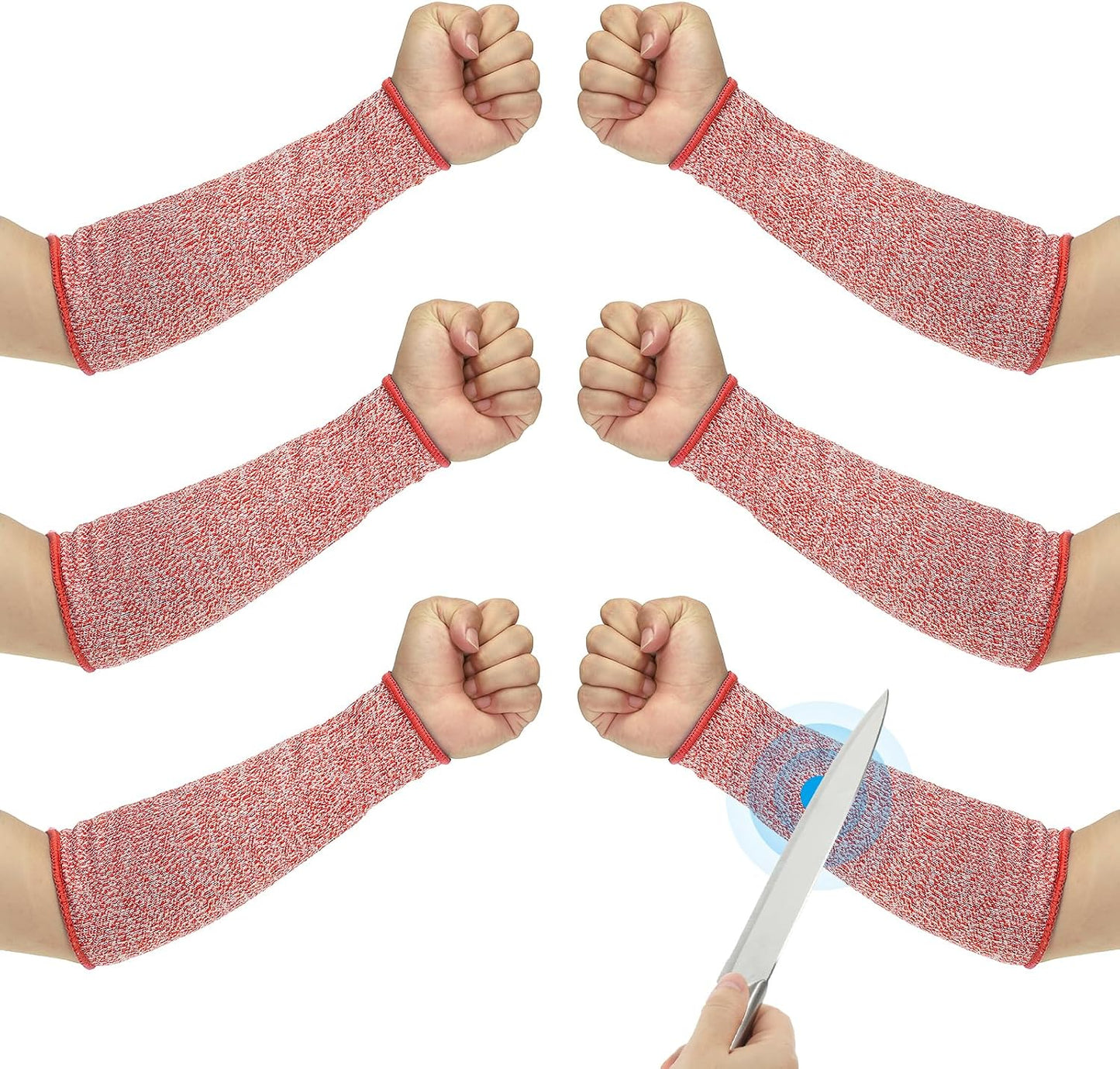 Cut Resistant Sleeve Arm Safety Protectors Sleeves Forearm Sleeve HPPE Level 5 Protection