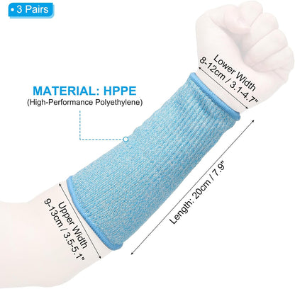 Cut Resistant Sleeve Arm Safety Protectors Sleeves Forearm Sleeve HPPE Level 5 Protection