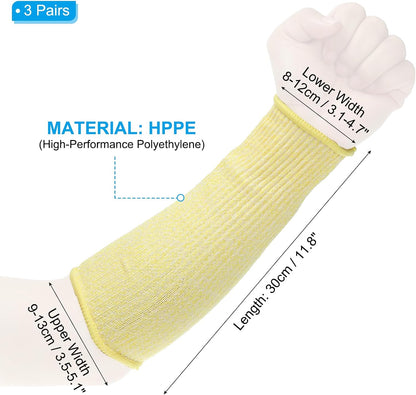 Cut Resistant Sleeve Arm Safety Protectors Sleeves Forearm Sleeve HPPE Level 5 Protection