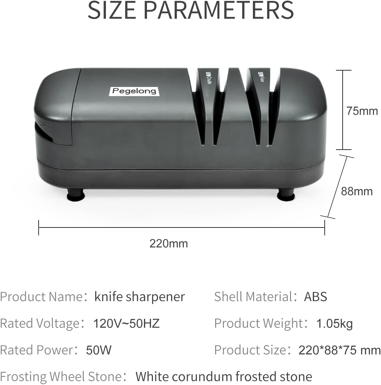 kitchen knife sharpener electric knife scissor sharpener 50w at 12.6-Degree Bevel to Quickly Sharpen Polish Slotted Screwdriver Sharpen with Replaceable Wheels S820