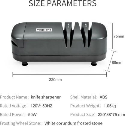 kitchen knife sharpener electric knife scissor sharpener 50w at 12.6-Degree Bevel to Quickly Sharpen Polish Slotted Screwdriver Sharpen with Replaceable Wheels S820