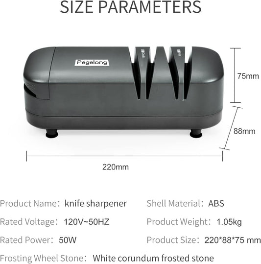 kitchen knife sharpener electric knife scissor sharpener 50w at 12.6-Degree Bevel to Quickly Sharpen Polish Slotted Screwdriver Sharpen with Replaceable Wheels S820
