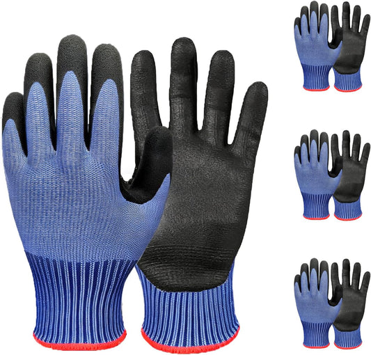 Cut Resistant Gloves for Men – Abrasion Resistance, Non-Slip Safety Cut Gloves for Industrial, Kitchen