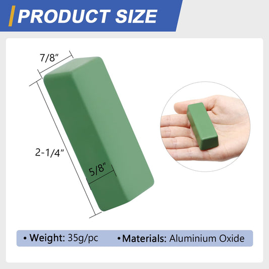Stropping Compound, 4 Oz, Fine Green Buffing Polishing Compound, Leather Strop Compound, Honing Compound for Knife Polishing-3Pack