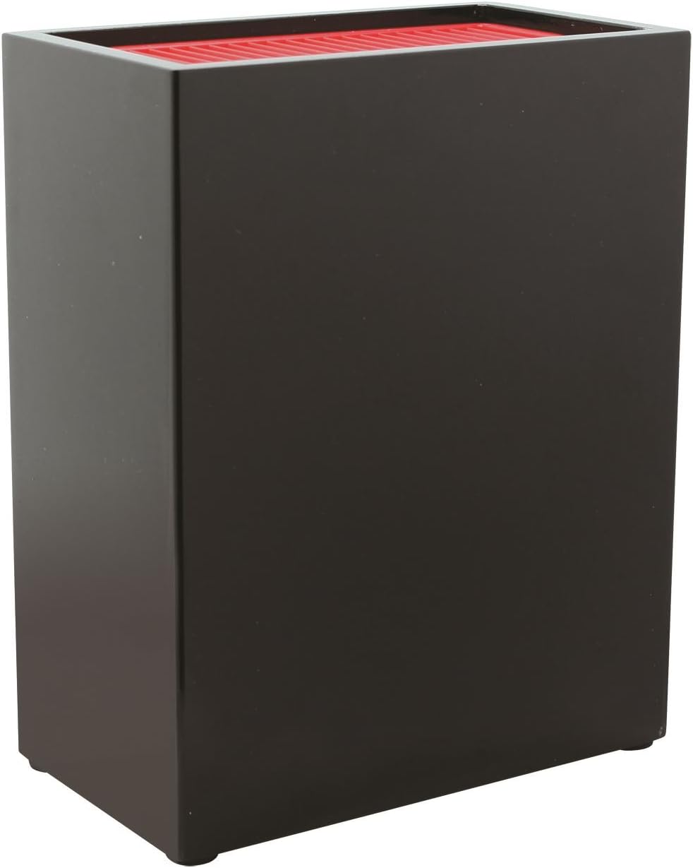 Universal Upright Knife Block Holder for 20 Knives Blades Up to 20cm Long, Matt Black