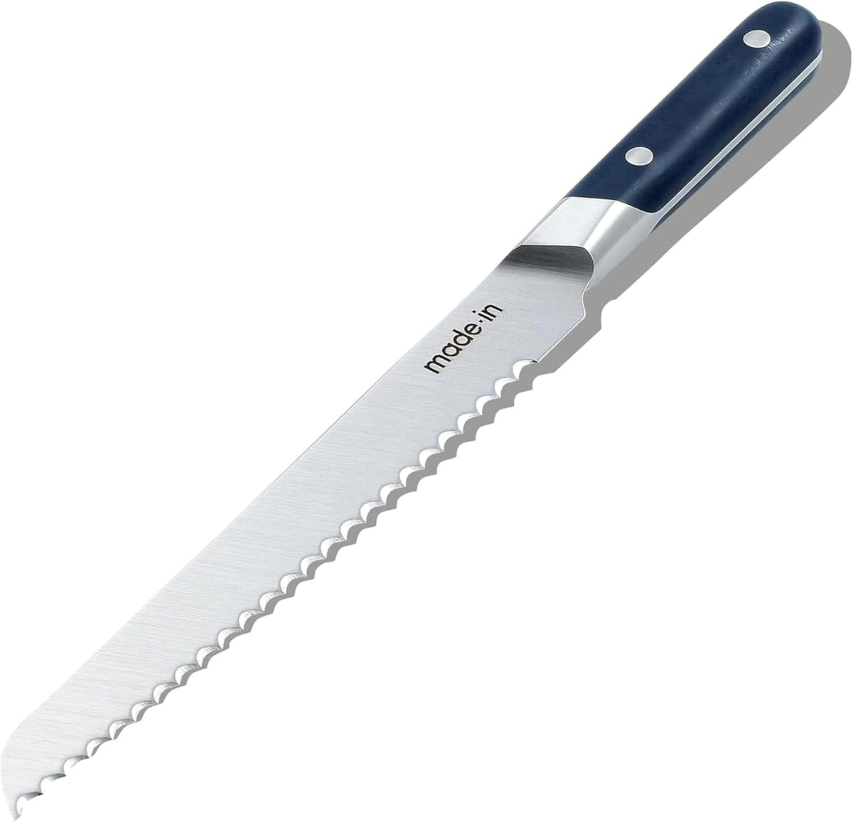 Cookware - 9" Bread Knife France - Full Tang with Harbour Blue Handle