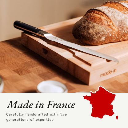 Cookware - 9" Bread Knife France - Full Tang with Harbour Blue Handle