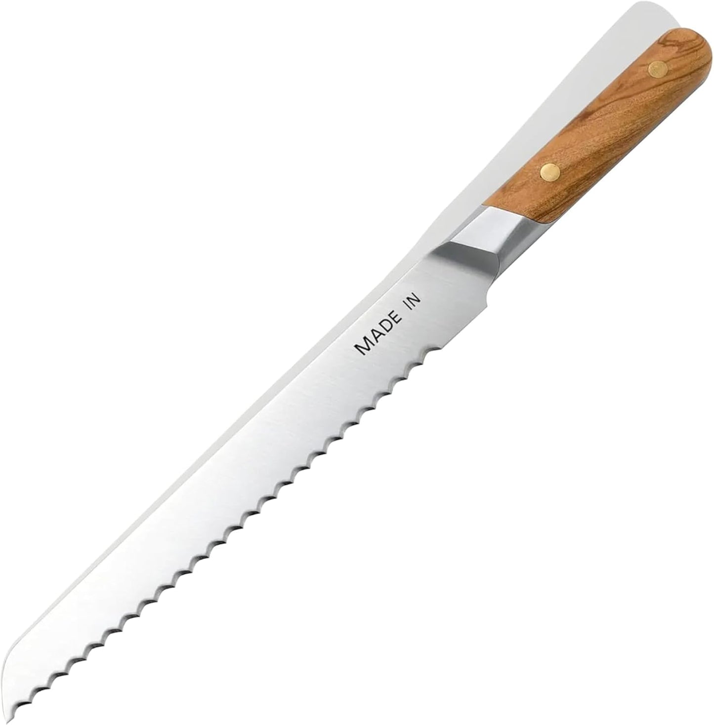 Cookware - 9" Bread Knife France - Full Tang with Harbour Blue Handle