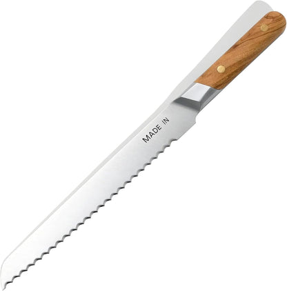 Cookware - 9" Bread Knife France - Full Tang with Harbour Blue Handle