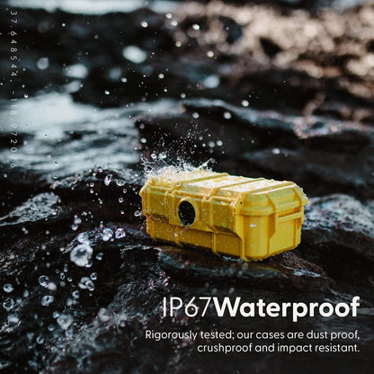 Evergreen 57 Waterproof Dry Box Protective Case - Travel Safe/Mil Spec/USA Made - for Cameras, Phones, Ammo Can, Camping, Hiking, Boating, Water Sports, Knives, & Survival (Red)