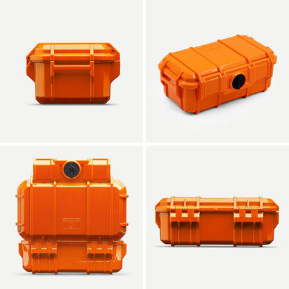 Evergreen 57 Waterproof Dry Box Protective Case - Travel Safe/Mil Spec/USA Made - for Cameras, Phones, Ammo Can, Camping, Hiking, Boating, Water Sports, Knives, & Survival (Red)
