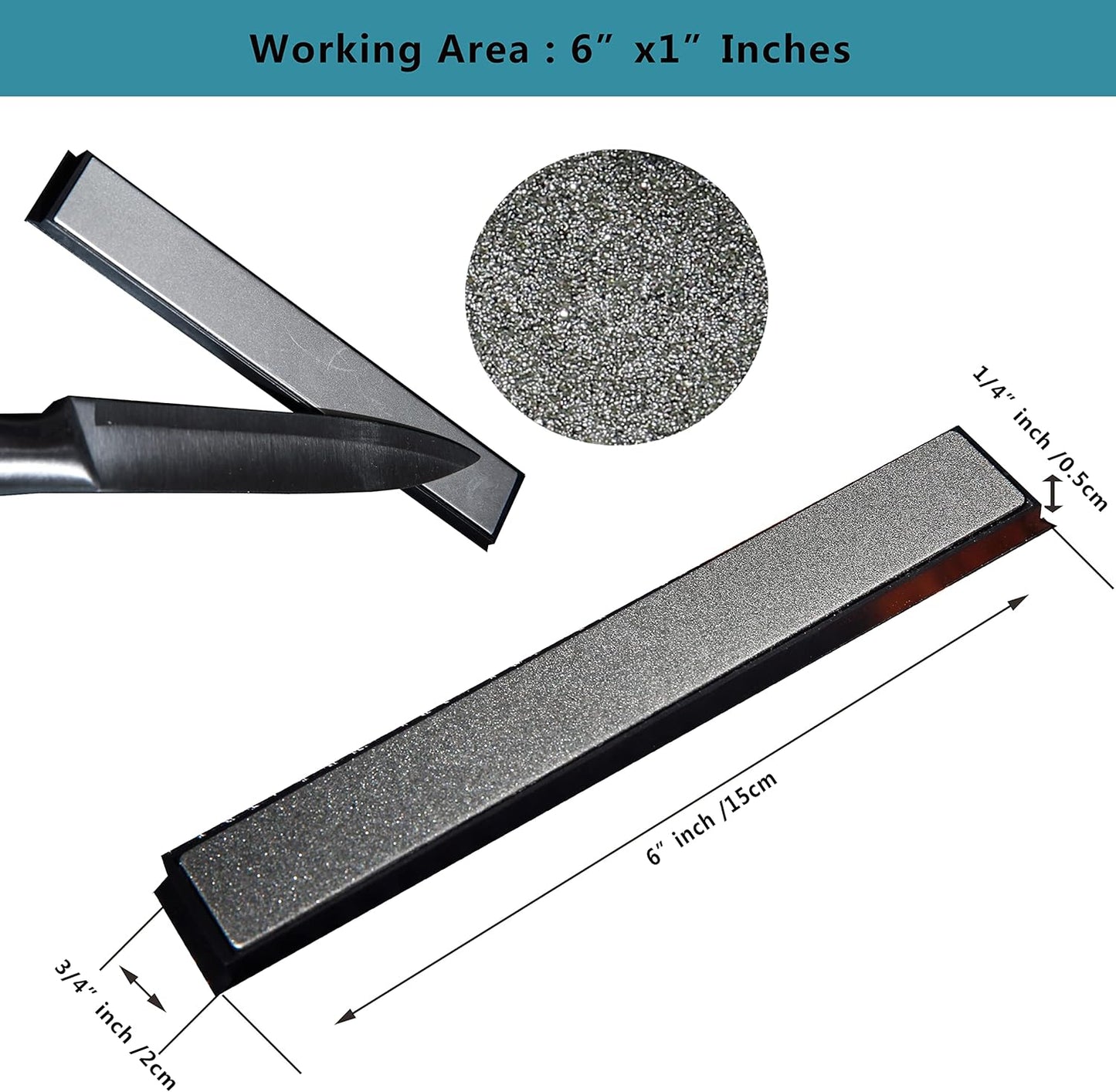 Value pack Diamond Knife Sharpening Stones kit diamond plates Kit Sharpen Knife blades sharp Surface flat Must-haves for Ruixin type sharpeners (#80#200#400#500#600#800#1000#1500#2000#3000)