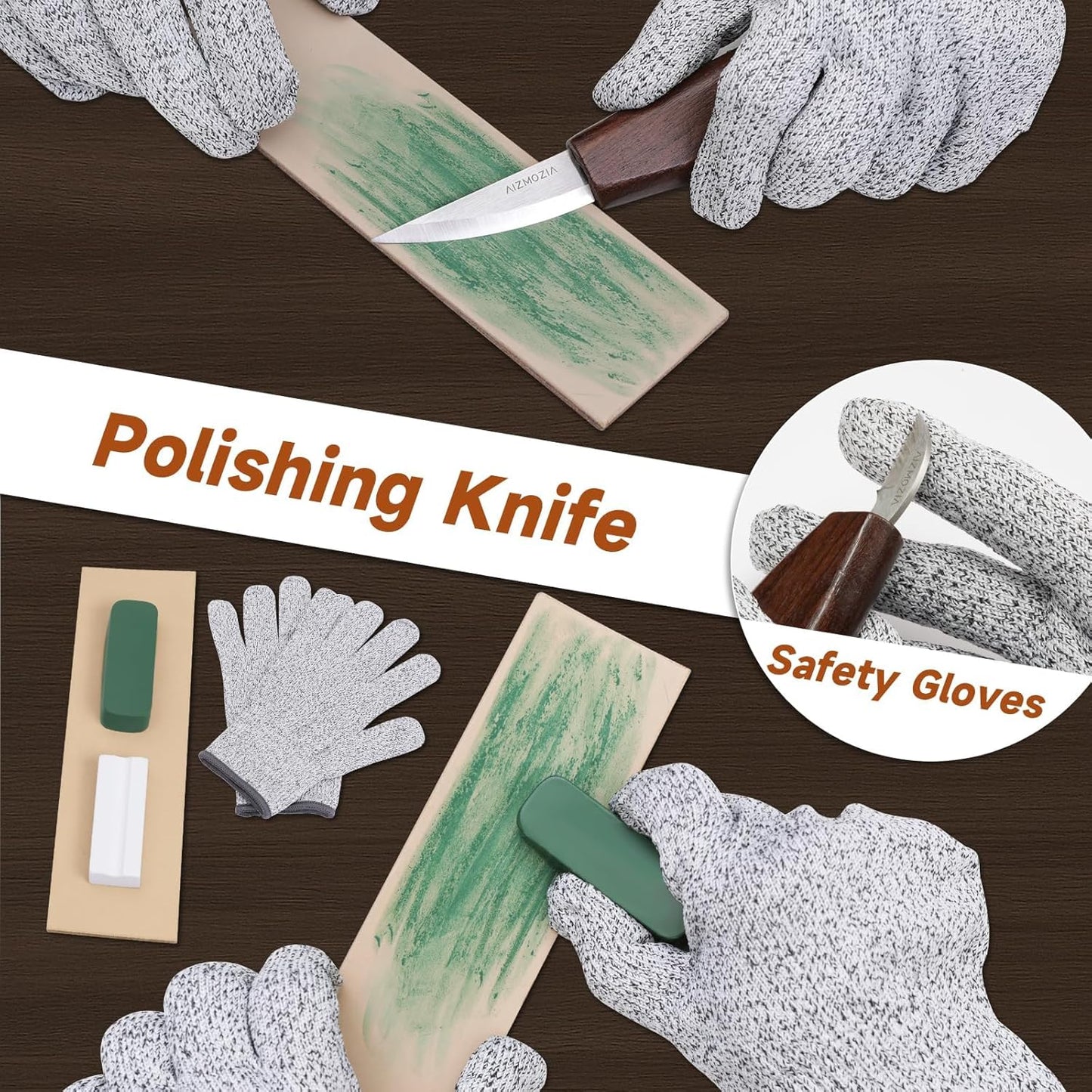 Wood Carving Kit, 17Pcs Wood Carving Tools, Professional Whittling Knife Set, Wooden Hand Knives with Sheath & Deluxe Leather Roll Bag for Beginners Adults & Starter Woodworking