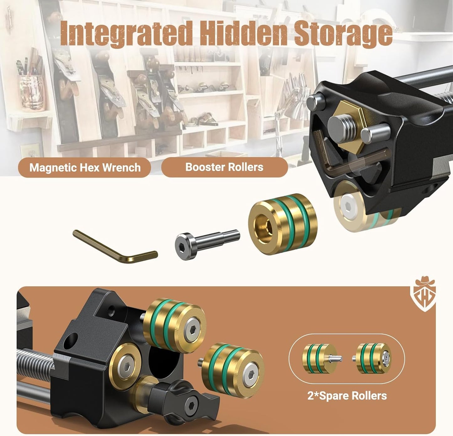 HONGDUI HD34 Chisel Sharpening Jig Honing Guide for 0.1"-3.2" Chisel Planes | 15°-47°Adjustable Auto-Lock Angle Fixture & Gauge, Ultra Straight Roller, Ergonomic Design, Precision and Fast Sharpening