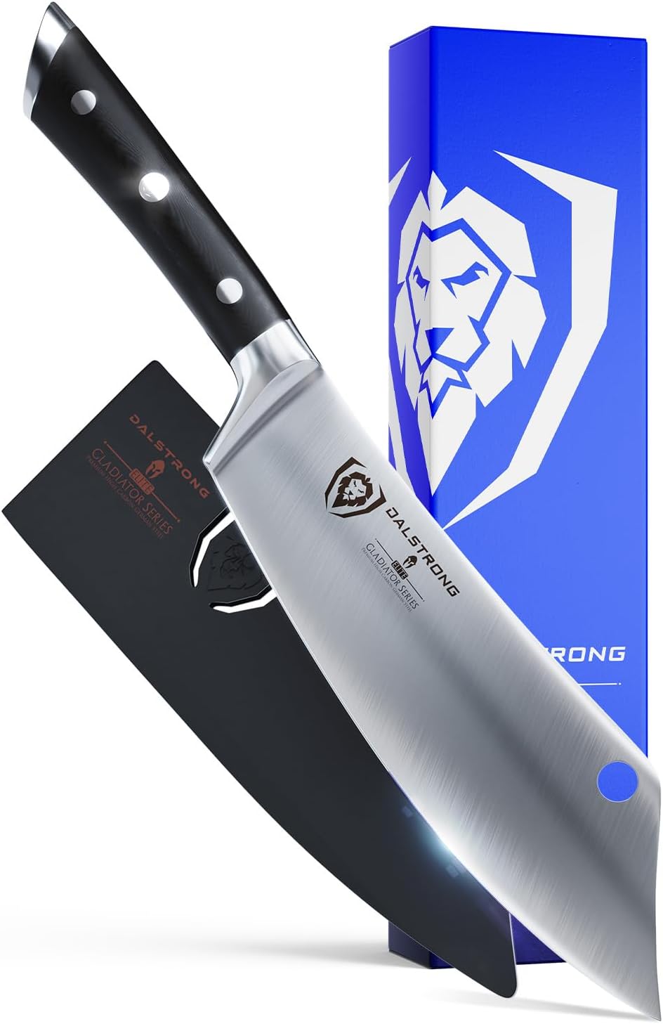 Crixus 8" Chef and Cleaver Knife - German HC Steel